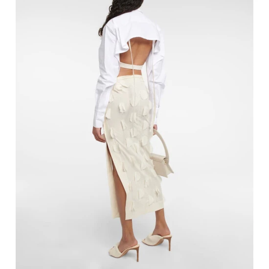 Best deal 👏 Jacquemus Cinta Cropped Cotton 👕 Shirt 🎉 3 Best deal 👏 Jacquemus Cinta Cropped Cotton 👕 Shirt 🎉 - Image 2