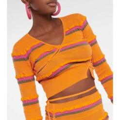 Best Pirce ✔️ Jacquemus Le Cardigan Tordu Cropped Cardigan ✨ -Jacquemus - shop unnamed file 133