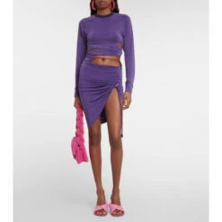 Cheap ⌛ Jacquemus Le T-shirt Espelho Cutout Crop Top ❤️