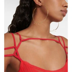 Discount 🌟 Jacquemus Les Créoles Logo Hoop Earrings 🤩 -Jacquemus - shop unnamed file 156