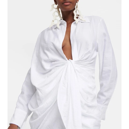 Top 10 π Jacquemus La Robe Bahia Deep V-neck Minidress β€οΈ 8 Top 10 π Jacquemus La Robe Bahia Deep V-neck Minidress β€οΈ - Image 6