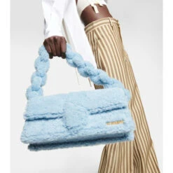 New ⌛ Jacquemus Le Bambidou Shearling Shoulder Bag 🎉