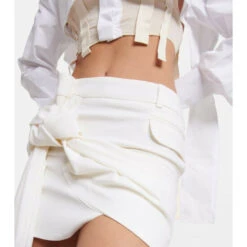 Promo 🔥 Jacquemus La Jupe Baccala Crêpe Miniskirt 😀 -Jacquemus - shop unnamed file 211