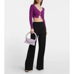 Top 10 🌟 Jacquemus Le Cardigan Alzou Cropped Cardigan 🎉