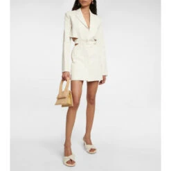 Outlet 🌟 Jacquemus La Robe Bari Linen-blend Minidress 🥰