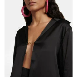 Brand new 🤩 Jacquemus Logo-charm Satin 👚 Shirt ❤️ -Jacquemus - shop unnamed file 307