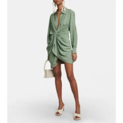 Wholesale 🥰 Jacquemus La Robe Bahia Tie-detail Minidress 😍