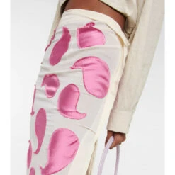 Coupon 😀 Jacquemus La Jupe Draggiu Appliquéd Midi 👗 Skirt 🎁 -Jacquemus - shop unnamed file 342