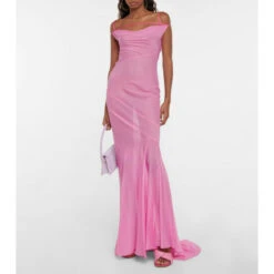 Cheapest 💯 Jacquemus La Robe Draggiu Draped Maxi 👗 Dress 👏