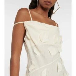 Buy 👍 Jacquemus La Robe Draggiu Appliquéd Cotton Gown ⌛ -Jacquemus - shop unnamed file 388