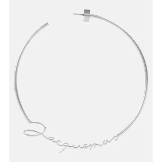 Brand new 🛒 Les Créoles Jacquemus Logo Earrings 😉 3 Brand new 🛒 Les Créoles Jacquemus Logo Earrings 😉