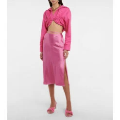 Discount ⌛ Jacquemus La Chemise Machou Crop 👕 Shirt 😀