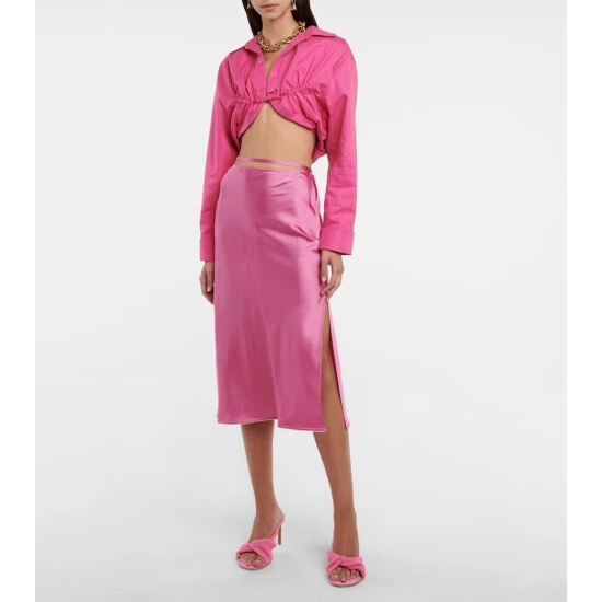 Discount ⌛ Jacquemus La Chemise Machou Crop 👕 Shirt 😀 3 Discount ⌛ Jacquemus La Chemise Machou Crop 👕 Shirt 😀