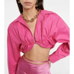 Discount ⌛ Jacquemus La Chemise Machou Crop 👕 Shirt 😀 8 Discount ⌛ Jacquemus La Chemise Machou Crop 👕 Shirt 😀 -Jacquemus - shop unnamed file 530