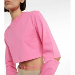 Best Pirce 🥰 Jacquemus Le T-shirt Pino Cotton Cropped Top 😉 -Jacquemus - shop unnamed file 534