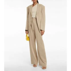 Wholesale 🧨 Jacquemus La Maille Ascu Cropped Linen-blend Top 💯