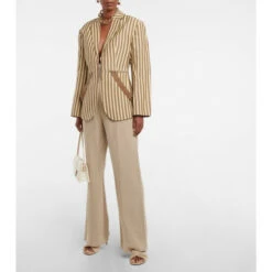 Budget 🛒 Jacquemus La Veste Filu Striped Belted Blazer ✨