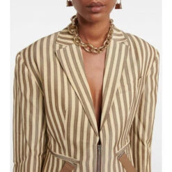 Budget 🛒 Jacquemus La Veste Filu Striped Belted Blazer ✨ -Jacquemus - shop unnamed file 586