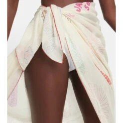 Flash Sale ⭐ Jacquemus Printed Cotton And Silk Beach Cover-up 🌟 -Jacquemus - shop unnamed file 63