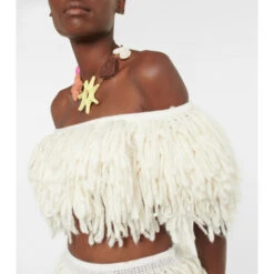 Deals 🔥 Jacquemus Nube Alpaca Wool-blend Crop Top ✨ -Jacquemus - shop unnamed file 640