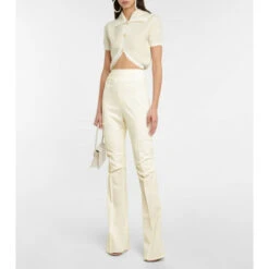 Best Pirce 👍 Jacquemus Le Pantalon Merria Flared Wool Pants 🔥