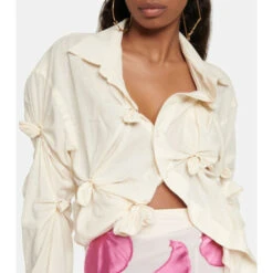 Discount 🛒 Jacquemus La Chemise Lupo Knotted Cotton Top 🔥 -Jacquemus - shop unnamed file 733