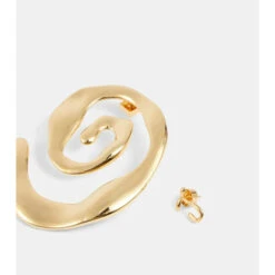 Cheapest 🎁 Jacquemus Les Créoles Turbi Gold-plated Earrings 👍 -Jacquemus - shop unnamed file 74