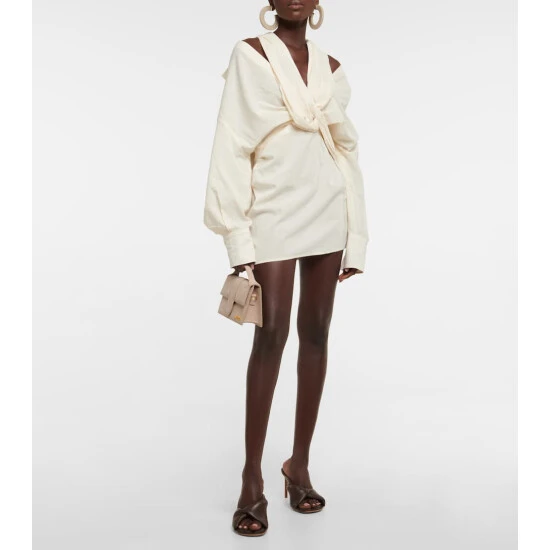 Best deal ๐งจ Jacquemus La Robe Agui Gathered Cotton Minidress ๐ 3 Best deal ๐งจ Jacquemus La Robe Agui Gathered Cotton Minidress ๐