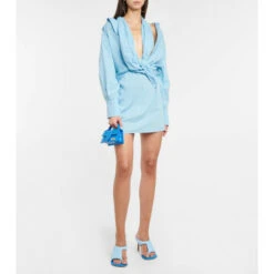 Buy 👍 Jacquemus La Robe Agui Cotton Minidress 💯