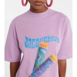 Budget 🎁 Jacquemus Le T-shirt Paisley Printed Jersey T-shirt 💯 -Jacquemus - shop unnamed file 835