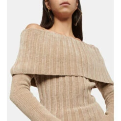 Cheapest ❤️ Jacquemus Duci Rib-knit Off-shoulder Top 😍 -Jacquemus - shop unnamed file 876