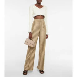 Buy 😉 Jacquemus La Maille Santon Linen-blend Crop Top 🛒