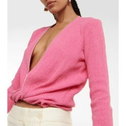 Brand new 🧨 Jacquemus Le Gilet Noué Cotton-blend Cardigan 💯 -Jacquemus - shop unnamed file 913