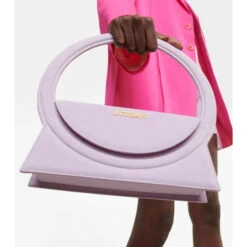 Best Pirce 😀 Jacquemus Le Sac Rond Suede Shoulder Bag 👍