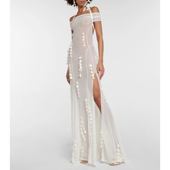 Brand new ✔️ Jacquemus La Robe Mazzolu Embellished Gown 🥰 3 Brand new ✔️ Jacquemus La Robe Mazzolu Embellished Gown 🥰