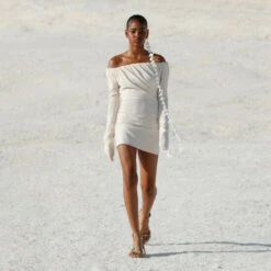 Cheapest 🤩 Jacquemus La Robe Biasi Off-shoulder Minidress 👍 -Jacquemus - shop unnamed file 981